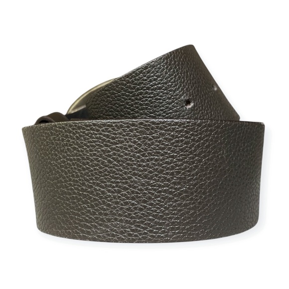 J. Jill Brown Leather Belt w/Embroidered Floral Metal Buckle, sz XL main image 9